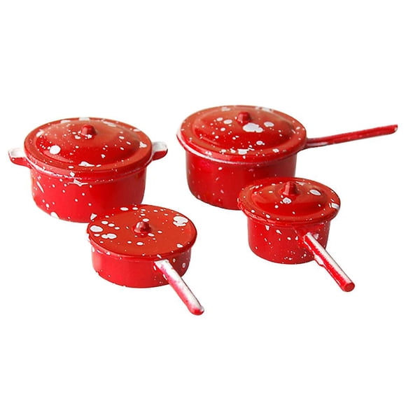 Griddle Grill Accessories Miniature Cooking Set Pretend Play Kitchen Accessories Miniature Cookwares