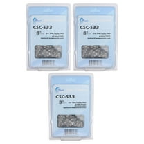 3-Pack 8-Inch Chainsaw Chain Replacement for Sun Joe SWJ806E - (8", 3/8", .050", 33 Drive Links)