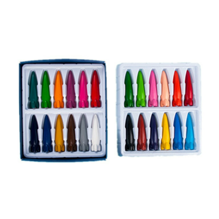 Weloille Crayons 36 Count, Non Toxic Washable Toddler Crayons