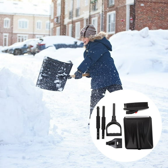 GOOHOCHY  Shovel Car Snow Removal Tool Windshield Scraper Travel