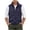 Dark Blue, variant on Men's Softshell Vest Lightweight Sleeveless Jacket with 4 Zipper Pockets for Golf, Travel, Hiking & Work Men's Stand Collar Full Zip Vest