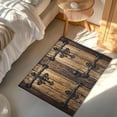 thumbnail image 5 of Wooden Door Door Mat Barn Door Non Slip Absorbent Entrance Mat Washable Low Profile Indoor Doormat for Front Door Entryway Entry 18"x30", 5 of 9