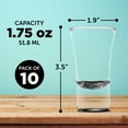 thumbnail image 5 of 2 oz. Lord Shooter Etched Shot Glasses, 10 pack, 21st Birthday Party, Lounge Glassware, Black, 5 of 5