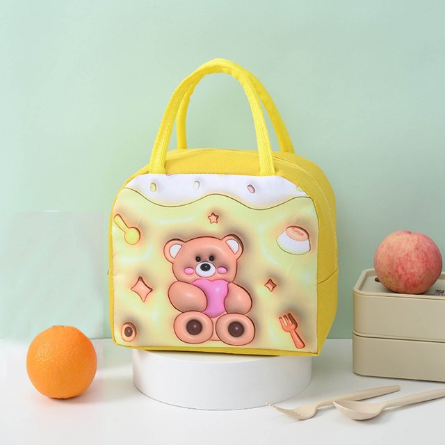 Danhjin Insulated Lunch Insulated Bag Lunch Box Portable Bag Convenient Bag Work Class Students Bring Rice Package Aluminum Foil Lunch Box Lunch Box