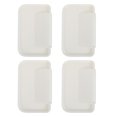 thumbnail image 3 of GETAJGHSD White Plastic Foldable Wall Mounted Storage Rack No-Drill Installation 4Pcs, 3 of 8
