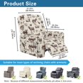 thumbnail image 3 of Renewold Cow Horse Sheep Chicken Print Recliner Slipcover Anti-Slip Extra Large Rustic Farmhouse Animal Recliner Cover 4 Pieces Universal Lazy Boy Recliner Chair Cover with Side Pocket, 3 of 8