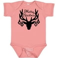 thumbnail image 3 of Inktastic Merry Christmas Reindeer Antlers with Ornaments Boys or Girls Baby Bodysuit, 3 of 5