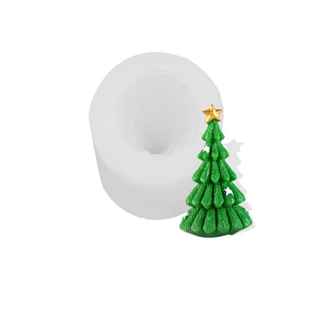 Yuarrent Moldes para galletas Molde en relieve Decoración Fondant Fundición Die Aniversario Herramientas y accesorios para hornear árbol de navidad 02 Yuarrent HA061362-34B