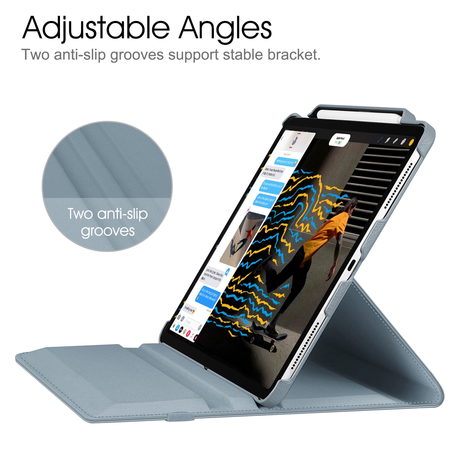 Fintie Swivel Case for iPad Pro 12.9 (2021/2020/2018) - 360 Degree Rotating Protective Cover w/Pencil Holder for iPad Pro 12.9-inch 5/4th/3rd Generation