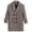 Khaki, variant on Krdevn Boys' Herringbone Double- Long Coat Notched Lapel Jacket Size:6-7 Years