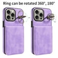 thumbnail image 2 of TECH CIRCLE For iPhone 14 Plus Wallet Case with Card Holder, Thin Slim PU Leather Finger Ring Kickstand Shockproof Protective Magnetic Women Men Phone Cover for Apple iPhone 14 Plus 6.7" 2022,Purple, 2 of 8