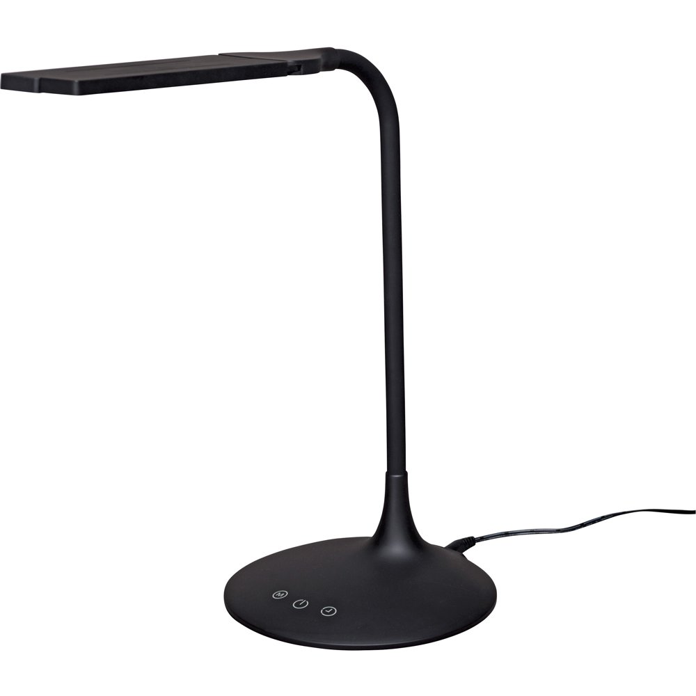 Lorell, LLR99974, 2in1 LED Desktop Lamp, 1 Each, Black
