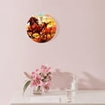 thumbnail image 3 of 14 Inch Wall Clock Battery Operated Silent Clock Decorative for Office, Kitchen, Outdoor, Living Room，Mare Teaching Her Cute New Foal Beautiful, 3 of 4