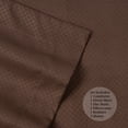 thumbnail image 4 of 8 Piece Embossed Checkered Bed in a Bag Bedding Set, Queen - Chocolate, 4 of 5