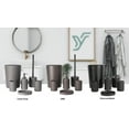 thumbnail image 6 of Zccz 6 Pieces Bathroom Accessory Set with Trash Can, Toothbrush Holder, Soap Dish... Black, 6 of 8