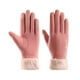 thumbnail image 1 of Guantes térmicos de invierno para mujer con forro polar y función de pantalla táctil para una conducción cómoda y calefacción. Manoplas de nailon para mujer., 1 of 3