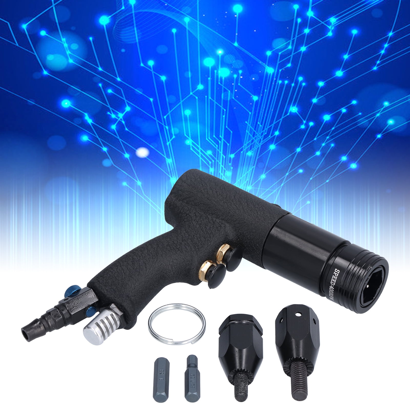 Henmomu Pneumatic Rivet Nut Pull Riveting Air Riveter Tool British