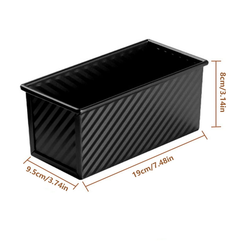 1PC 450g Rectangle Loaf Pan with Cover Bread Baking Mould Cake