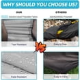 thumbnail image 3 of Seapisode 10ft Kayak Cover, 600D Tear Resistant Trailerable Kayak Covers for Outdoor Storage,(Grey), 3 of 7