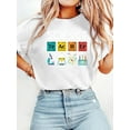 thumbnail image 1 of Women'S Science T-Shirt - Elements of Science Design with Periodic Table & Lab Icons - Perfect for Teachers & Back to - Casual Crew Neck, Short Sleeve, Allseason Wear, Casual Attire | Playful Print |, 1 of 6