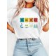 thumbnail image 1 of Women'S Science T-Shirt - Elements of Science Design with Periodic Table & Lab Icons - Perfect for Teachers & Back to - Casual Crew Neck, Short Sleeve, Allseason Wear, Casual Attire | Playful Print |, 1 of 6