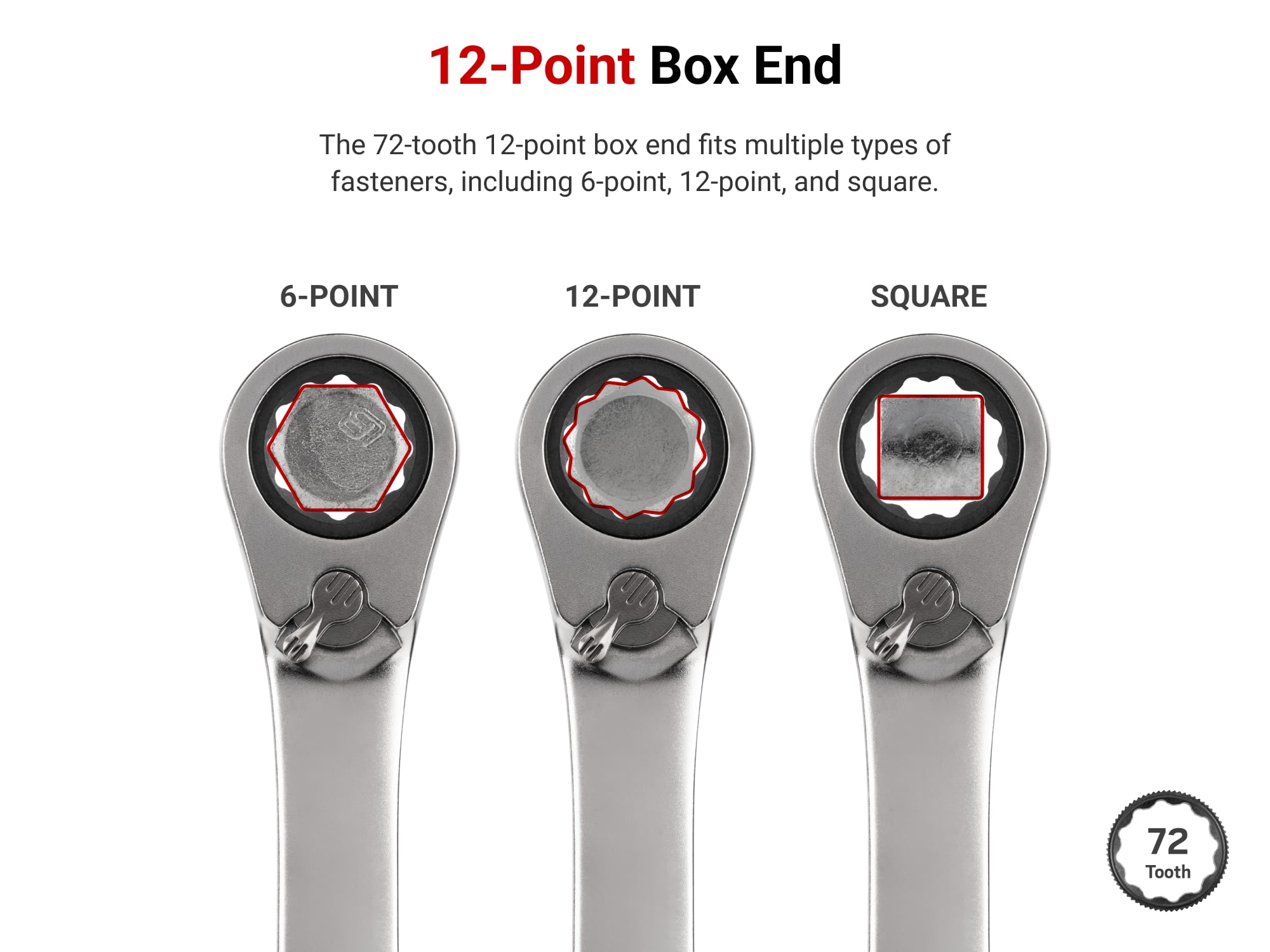 TEKTON Flex Head 12-Point Ratcheting Combination Wrench Set, 11-Piece (1/4-3/4 in.) | WRC95000