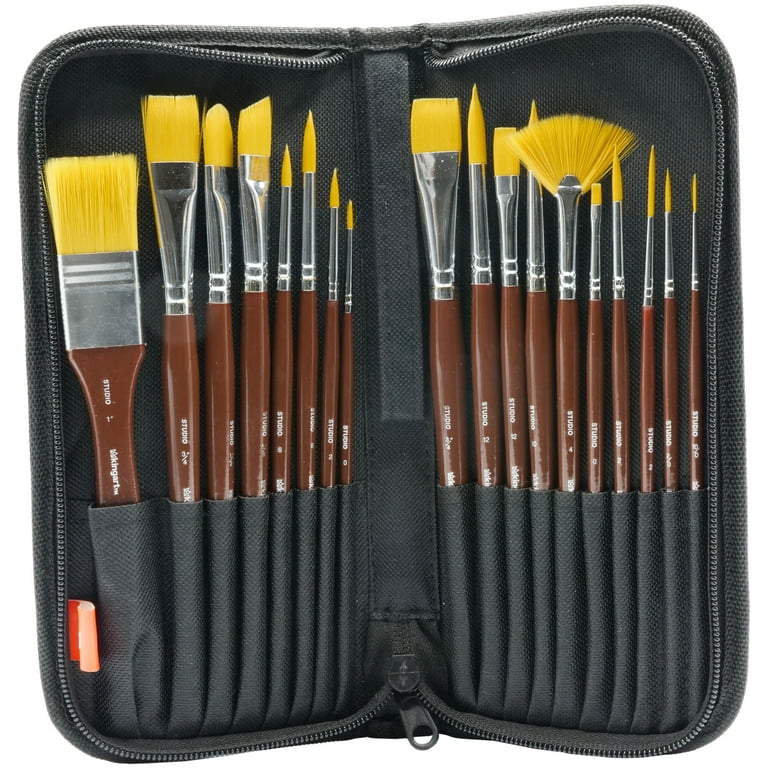 KINGART PRO Artist Acrylic Paint & Brush Set, 17 PC 