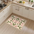 thumbnail image 2 of ODIKA 3'x5' Washable Accent Rug Pet Friendly, Non-Shedding Mat Olive Geometric Decorative Design Symmetrical Floral Motifs with Elegant for Bedside, Nursery Room, 2 of 7