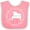 Pink and White, variant on Inktastic Piano Student Music Teacher Gift Idea Boys or Girls Baby Bib