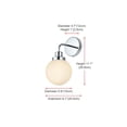 thumbnail image 3 of Living District Hanson 6 inch Wall Sconce in Chrome, 3 of 8