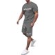 thumbnail image 1 of WILLBEST Conjunto de Dos Piezas de Camiseta y Pantalón Corto de Manga Corta para Hombre, con Camisa y Pantalón Corto 1730, 1 of 2