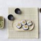 thumbnail image 5 of Fabricación de sushi, rollo de sushi de 2 piezas, conductor de sushi, esterilla de sushi, esterilla de bambú natural para rollos de sushi, herramienta para hacer sushi, rollo de sushi, 5 of 5