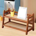 thumbnail image 6 of yotijay Water Cup Display Rack 2 Layer Storage Shelf for Home Coffee Bar Accessories Brown, 6 of 9