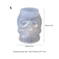 thumbnail image 2 of Moldes de calavera reutilizables para fundición de resina epoxi/jabón/cera de vela (S), 2 of 3