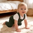 thumbnail image 7 of VIPOIN Baby Knit Suspender Overalls Pants, Button Strap Trousers, Soft Knit Bottoms for 3-36 Months, 7 of 7