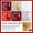 thumbnail image 4 of Set de uñas en polvo AZUREBEAUTY, rojo borgoña y rosa, 6 colores, 4 of 8