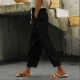 thumbnail image 2 of Bovemsi Casual Pants for Women Women's Printed Everyday Beach Trousers with Pockets, 2 of 9