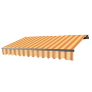 ALEKO 20' x 10' Multi Yellow Retractable Motorized Patio Awning Sunshade
