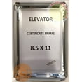 thumbnail image 2 of Elevator Certificate Frame 8.5x11 (Silver, Heavy Duty - Aluminum) (ref-2201), 2 of 5