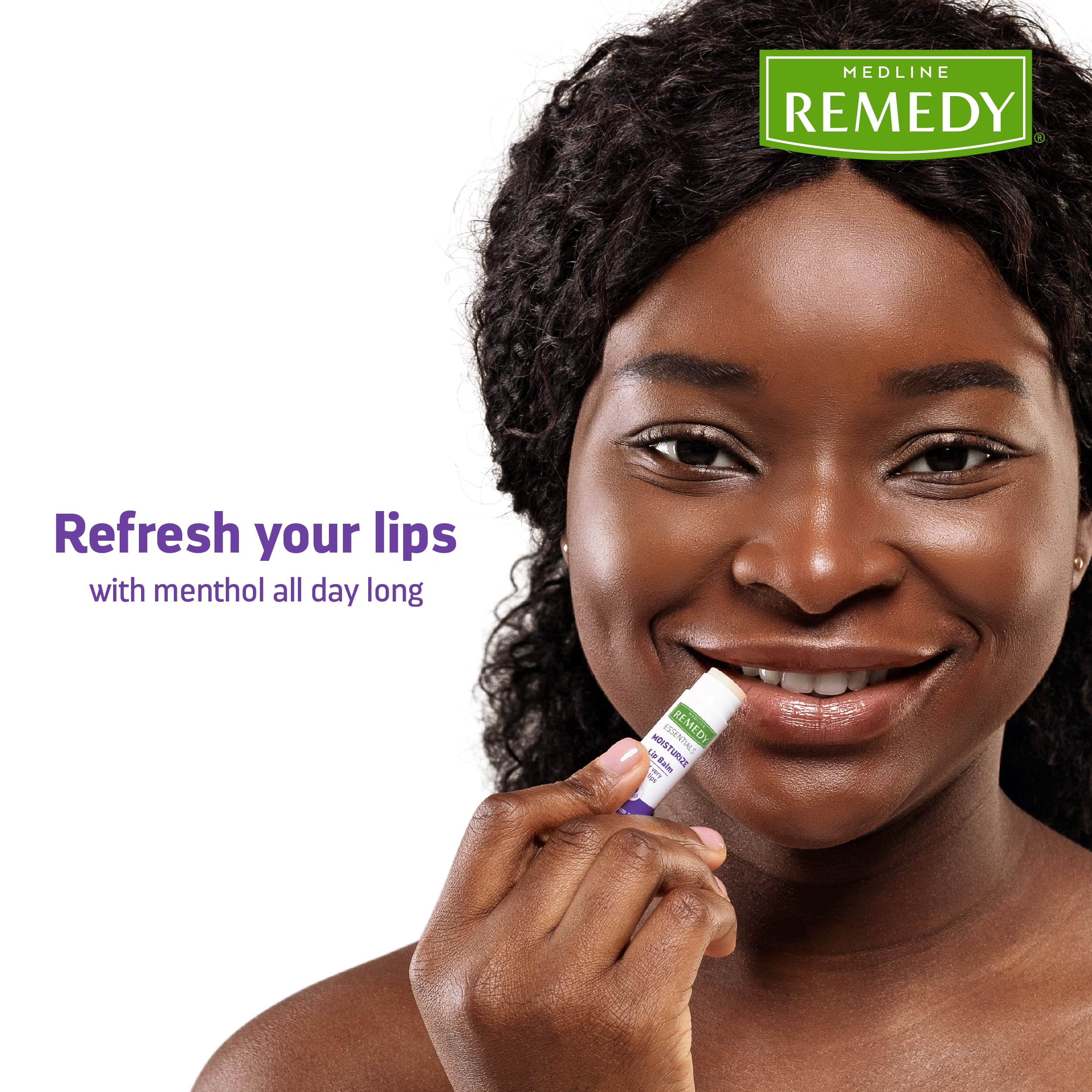 Medline Remedy Essentials Lip Balm, 36 Count, Unscented, Moisturizing, Hydrating Lip Balm, Nourish, Soothe, Revitalize Chapped Lips