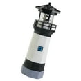 thumbnail image 3 of Faro con energía solar, faro solar respetuoso con el medio ambiente, ahorro de energía, con baliza giratoria para decoración de jardín, color negro, 3 of 10