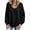 Black, variant on Wenini 2026 Women's V Neck Loose Long Sleeve Knit Pullover Sweater Fall Trendy Casual Sweater Top