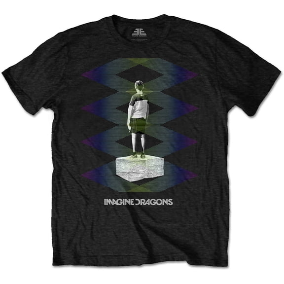 Men's Imagine Dragons Zig Zag Slim Fit T-shirt Small Black