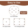 thumbnail image 2 of CD4-40Pcs Glass Table Top Anti Slip Pads, Clear Bumpers, Non-Adhesive Rubber Grippers, Transparent Self Stick Pads for Glass Table Stopper*04, 2 of 8