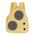 thumbnail image 2 of GROWTH TANK Cat Carrier Backpack, Ventilated Mesh And Holes, Side Pocket, Small, Medium, Cat Yellow, 2 of 9