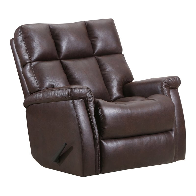 Lane Furniture 4218 Superman Polyester Wallsaver Recliner in Walnut