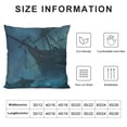 thumbnail image 5 of GOSMITH Ocean Pillows Dolphins Approach The Wreckage of Sunken Ship Undersea Maritime Water Blue Pillow Cover Decorative Square Accent Throw Pillow Case for Sofa Chair, 5 of 5