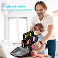thumbnail image 4 of Batería eléctrica para niños, batería electrónica práctica 9 pads con soporte, grabación de música, baquetas iluminadas, pedal de batería, Midi, altavoz estéreo dual (arco iris), 4 of 5