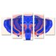 thumbnail image 1 of Cuadro decorativo para Sala, Comedor y Recamara, Elefante Geométrico, minimalista, moderno, elegante, juego de 5 piezas, 1 of 5