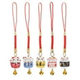 thumbnail image 1 of 5pcs Fortune Cat Hanging Charms Key Bag Hanging Decorations Phone Strap Charm, 1 of 8